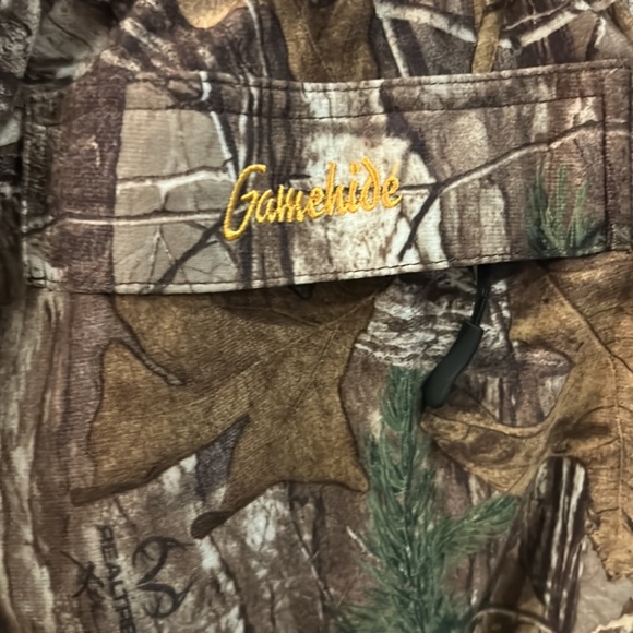 Gamehide Reel Tree Deer Camp camo rain pants DP1 size 17 RN 88439 - Picture 8 of 14